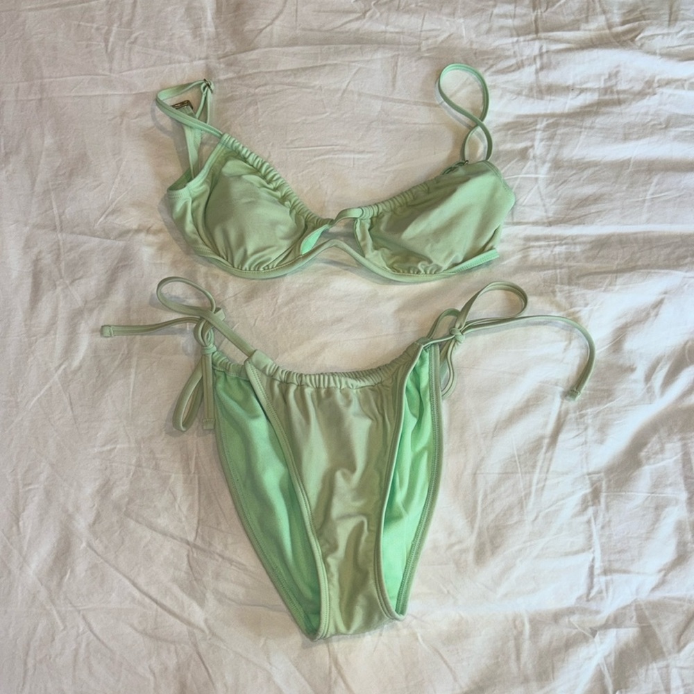 Neon Green Kini Set
